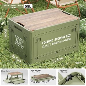 ZHIZHOU | Foldable Outdoor Camping Storage Box