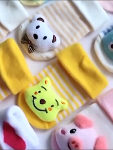 Kaos Kaki Bayi Boneka Karakter 3D Sepatu Bayi Lucu TANPA Rattle Anti Slip Murah Baby Sock Import B112-113