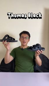 ARF THOMAS FULLBLACK Sandal Pria Dewasa Model Terbaru Trend Kekinian Original Sendal Jepit Pria Kulit Flip Flop Keren Casual Kasual Cowok Laki Laki Dewasa