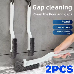 2PCS Multipurpose Car Crevices Cleaner Brushes Tile Floor Gap Eaning Supplies Window Groove Car Cleaning Tools Bathroom Kitchen Cleaning Supplies