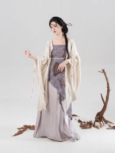 Silk Luster Embroidered Butterfly Waist Dress Womens Two-Piece Set Long A-Line Skirt with Strapless Gown Traditional Chinese Style