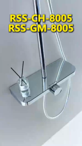 EACO Rainshower Set - Gun Metal/ Chrome - (RSS-GM-8005/ RSS-CH-8005)