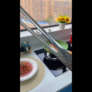Kẹp Gắp Thức Ăn inox 24cm 28cm Cán Dài Chống Nóng Kẹp Gắp Thịt Nướng Đồ Chiên Xào Đa Năng