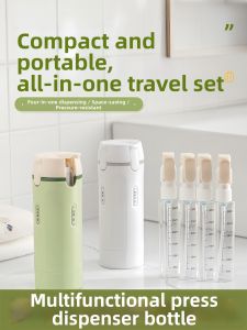 COLORFUL SUMMER DRESS | Press Dispensing Split Bottle Travel 4-in-1
