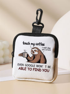 Sloth patterned large capacity coin wallets digital printed wallets and storage bags are ideal choices for gift giving