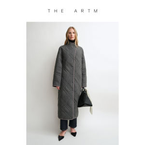 Original Geometric Thin Down Coat