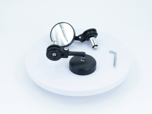 Hot sell !!! Motorcycle Mini Handle Bar End Mirrors Handlebar Side Rearview Mirrors Blue Glass For Harley Honda Yamaha Cafe Racer Bobber