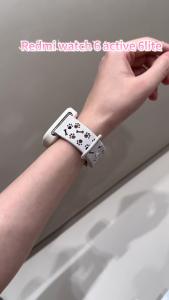 For Redmi Watch 6 Active/Redmi 6 Lite Wristband breathable soft Cut-out paw print pattern Cute Strap