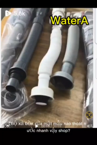 [ Q. Tân Bình] Bộ xả lavabo nhấn ruột gà nhựa ABS tán thau dùng cho bồn rửa mặt