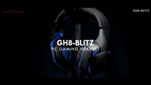 Gaming Freak GH8 BLITZ Over Ear Headset 40MM DRI 3.5MM AUDIO JACK Y Cable AVF Headphone with Mic (GH8-BLITZ)