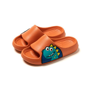 Childrens Outdoor Slip-resistant Home Indoor Summer Slippers Boys Girls Dinosaur Patterned Flat Sandals Comfortable Footwear
