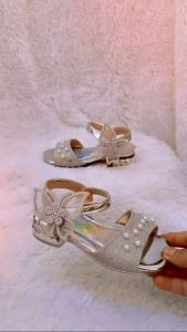 Sepatu Sandal Flat Pesta Anak Perempuan Anak Cewek Korean Girl Fashion Low Heel Party Slip On (ZH-SS271)