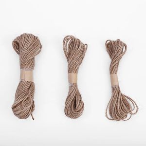 10M Natural Jute Rope Christmas Decoration Gift Box Flower Packing Rope Hand Made Fine Linen Hanging Tag Rope