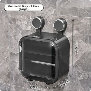 AIJIADA | Suction Waterproof No Drill Wall Mounted Toilet Paper Dispenser