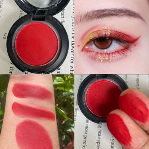 Matte Red Eyeshadow Single Color Stage Makeup Cosplay Fox Devil Gemstone Country Na Zha Childrens Makeup Facial Blush