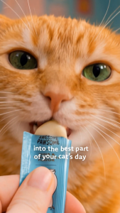 Licky Licky Creamy Grain Free Cat Treat Chicken & Cranberry 15gx7 Lickable Snack Meal Topper