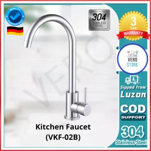 ✅Best Seller Kitchen Faucet 304 Stainless Steel Single Cold Water Mixer Faucet 360 Degree Rotation Single Handle Singe Tap Kitchen Faucet 304 Stainless Steel with 304 Stainless Steel Hose Complete Kitchen Faucet 304  Kitchen Faucet 304 Stainless Steel