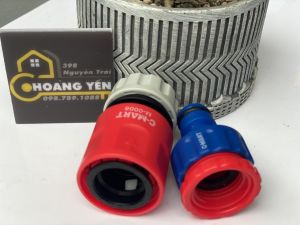 Khớp nối ống nước Cút nốI dây và vòi nước cút nối ren thông minh C-Mart Tools M0006 + M0008 - Hoàng Yến