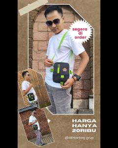 Tas Selempang Bahu Pria AKHTAR Slempang Kasual Model Simpel Untuk Sehari hari-triumphus