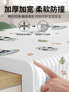 ตกแต่งผนังแบบอ่อนนุ่ม ป้องกันการเฉี่ยวชน สำหรับห้องเด็ก วัสดุ XPE สีบล็อก ไม่มีกลิ่น เปลือกหิน ติดได้ทั่วโลก แผ่นรองกันกระแทกสำหรับหน้าต่าง