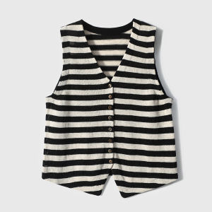 Fashion Focus Loose Striped/Solid V-neck Knit Top