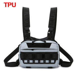 Fishing Tactical Chest Rig Bag Men Pouch Backpack Camping Hiking Women Lure Molle Front Chest Vest Workouts Cycling Daypack