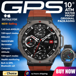 for amazfit t rex 3 GPS Smart Watch 5 ATM Waterproof Built-in Dual-band GNSS Compass Military Sport Smartwatch Men 2025 New