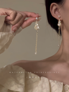 Gourd Fairy New Chinese Style National Style Earrings Female Chinese Ancient Style Fancy Tassel with Cheongsam Han Dynasty Earrings Fashion