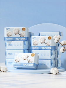 DEYOU | Baby Cotton Towel Disposable Pure Cotton Dry and Wet Double Use Newborn Special Thickened