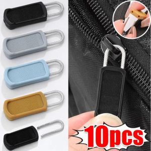 10pcs Replacement Zipper Head Tool-free Removable Zipper Puller for Luggage Schoolbag End Fit Rope Tag Clothing Zip Fixer Broken