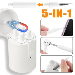 5 in 1 Multifunctional Bluetooth Earphones Cleaning Pen Mini Magnetic Cleaner Sets Case for Airpods IPhone 15 Cleaning Tools