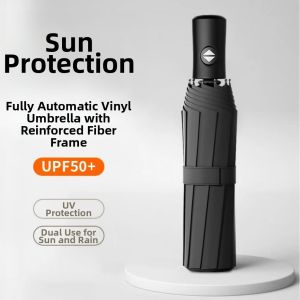 Automatic Folding Business Umbrella Portable UV Protection