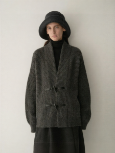 INSIS FEMME | Wool Winter Minimalist Chinese-style Loose Fit Cocoon Wool Coat