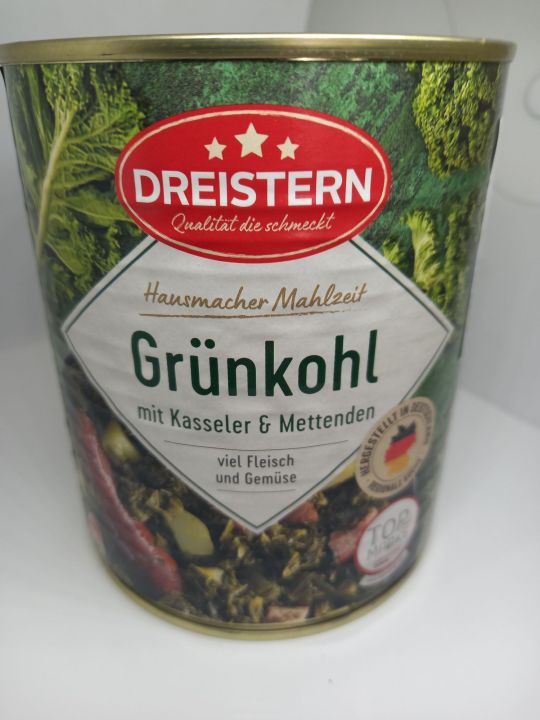 Grünkohl mit Kassler und Mettenden viel Fleisch und Gemuese 800 Gramm ...