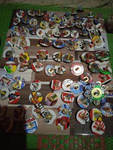 mainan tradisional gangsing ring modifikasi ukuran gangsing ring 5/8 / M. 16. 1 paket isi 50 pcs