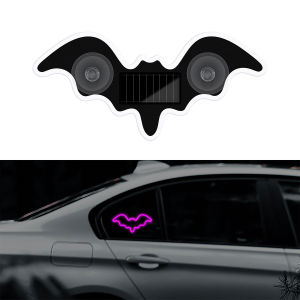 Đèn Năng Lượng Mặt Trời Đa Năng Cho Ô Tô Đèn Neon Không Dây Hình Con Dơi Đèn LED Xung Quanh Có Cốc Hút USB Có Thể Sạc Lại Đèn Thở