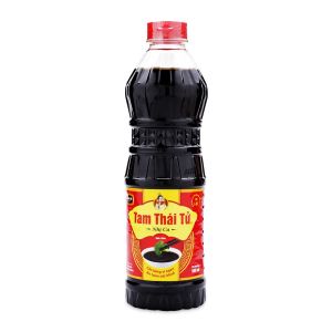 nước tương tam Thái tử nhị ca chai 500ml thơm ngon đậm đà đúng vi từ tương đậu nành nguyên chất 100% ăn chay ăn mặm đều dùng được hạn sử dụng luôn mới