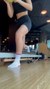 Aura Socks - Pilates Happy Hour Grip Socks For Pilates Barre Lagree Yoga