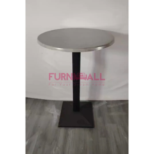 Furnimall Round Super Top 105cm Bar Table Modern Discussion Meja Kafe Restoran Meja Bar Bulat
