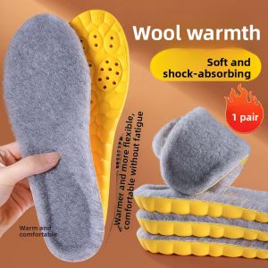 LINGMIAO | Mens Winter Warm Wool Insoles