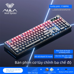 AULA | Customizable Bluetooth Triple-Mode RGB Mechanical Keyboard