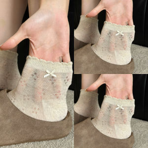 JIFANPAUL | Bowing Ribbons Sweet Lightweight Womens Socks