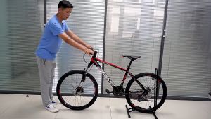 Foldable split 2-in-1 bicycle parking rack Parking/repair/car wash bicycle parking rack maintenance rack Bicycle L-shaped display rack vertical road car support rack portable fixed a multi-purpose