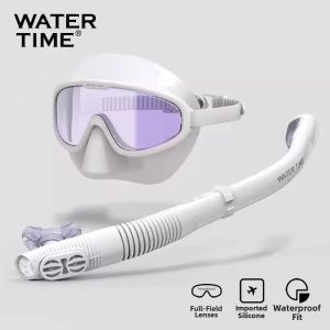 WATERTIME | Dry Diving Mask Snorkel Fins Snorkeling Set