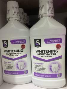 [Made in USA] Nước Súc Miệng Trắng Răng SWAN Whitening Mouthwash – Không Cồn Hương Bạc Hà Tươi Mát (500ml)