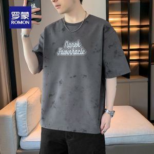 ROMON | Summer Lightweight Loose Casual Round Neck Short Sleeve T-Shirt