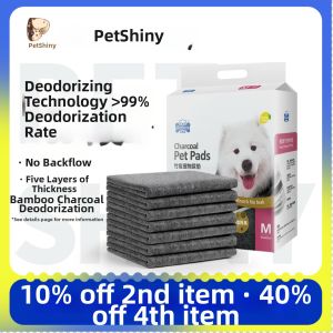 PET SHINY | Bamboo Charcoal Deodorizing Absorbent Urine Pads