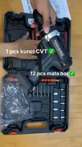 599VF Mesin Bor Impact Drill / Bor Baterai / Bor Tanpa Kabel / Bor Listrik 198Vf / Bor Listrik Set / Bor Tangan Listrik / Bor Baterai