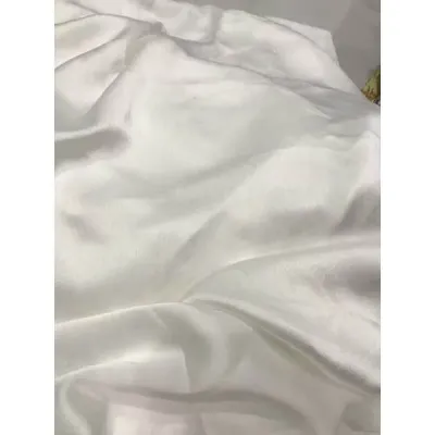 Vải Lụa Satin màu Trắng (khổ1m5)mềm rũ đẹp_may đầm váyquầnáo kiểusơmicvđồ bộ ngủsét thiết kế...thời trang