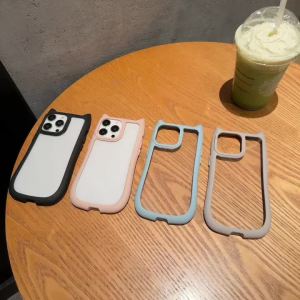 Cute Cat Ear Transparent Phone Case For iPhone 16 Pro Max 15 14 13 12 11 16 Plus XS Max X XR Silicone Shockproof Funda Cover